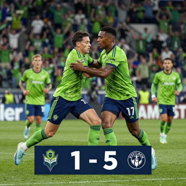 Seattle Sounders thảm bại 1-5 trước Portland Timbers tại Lumen Field
